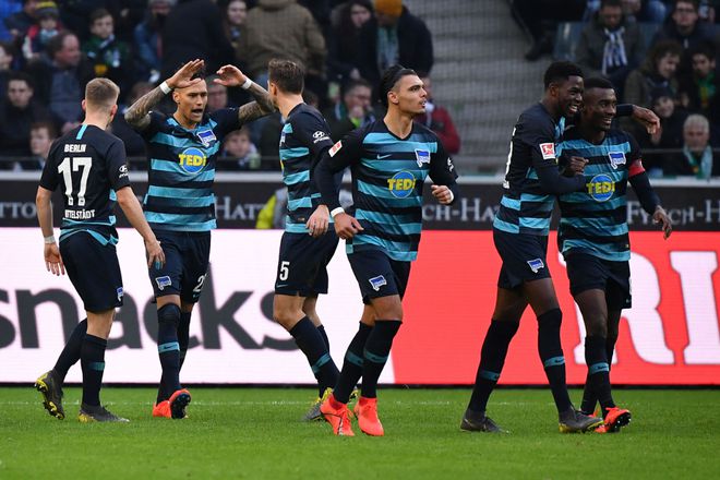 柏林赫塔在比赛中展现出色的球技 柏林赫塔在比赛中展现出色的球技